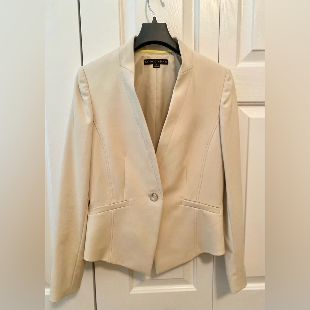 Antonio Melani Cream Jacket Blazer Sz4